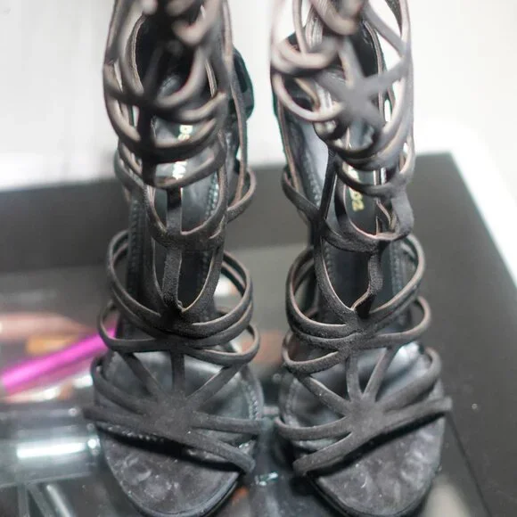 Dsquared2 Runway SS2015 Laser Cut Suede Gladiator Boots - Picture 4 of 8